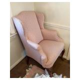 pink living room chair