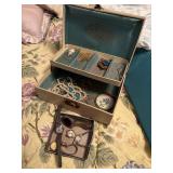 jewelry box , watches, costume jewelry