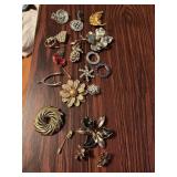 Vintage Pins & Brochs including opal bear