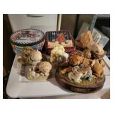 lion and lamb decor, 2 music boxes, precious