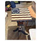 patriotic side  table 12' x 29' ,birdhouse theme
