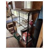 metal 4 shelf unit 46' x 15' x 55' tall   garage