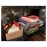 shelf of books, novel, educational, family