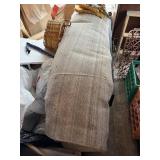 tan shag carpet rug, 8ft x 10ft   garage