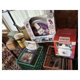 stoneware crocks, electric vaporizer, singing