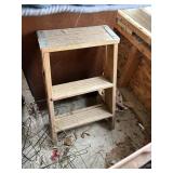 wood step stool , 2 ft   garage
