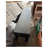 wood bench 54' x 13' x 18' tall heavy sturdy