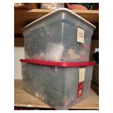 2 totes/lids, some dept 56 ornaments, rest is
