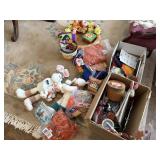 2 boxes seasonal decor- christmas/hallowen/Easter