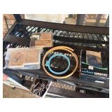 5 large stamps, 2 plastic embroidery hoops