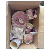 kids, ducks n rabbits dishes easter ceramic