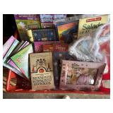 coca cola plastic crate with kids books