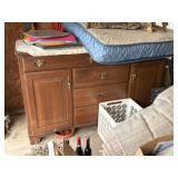 large cabinet, 5 drawers, 2 doors, 54'w x19'x35'T