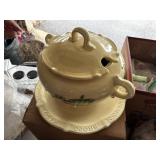 large soup terrain, lid, base, names of soups