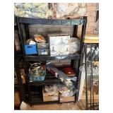 black plastic shelf 4 shelves 54'x36' x18'