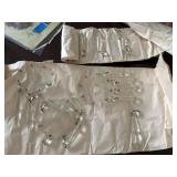 clear crystal candle topper chandelier pieces