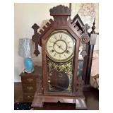 1800's pendalum MANTEL CLOCK  & KEY