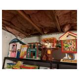 6 toys - treehouse, clock tower, hopper house