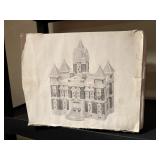 DEPT 56, SNOW VILLAGE county courthouse