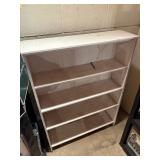 white wood shelf 33.5'x 9' x45.5' tall