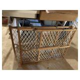 2 wood baby gates   basement
