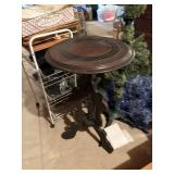 round table wood, 18' w x 30' tall   basement