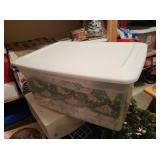 empty tote with lid    58 qt.  basement
