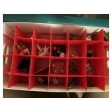 storage box full of christmas ornaments