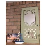 screen door mirror 28' tall x 14.5' w , sail boat