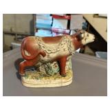 Staffordshire stlye cow bookend   basement