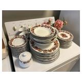 thanksgiving set of china , plates, cups ,saucers