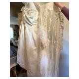 davids bridal wedding dress jacket & veil
