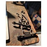 2 wrought Iron Hangers 9'