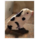 Platic canvas Pig piggy bank