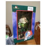 world of santas , christmas irish santa glass