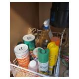 everything under sink parchment, foil rolls, new