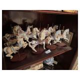 12 carousel horses franklin mint the treasury of