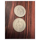 2 SUSAN B ANTHONY  1979 DOLLAR COINS