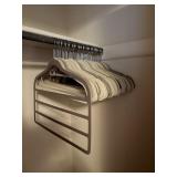 lot of vetlet hangers, 54 total bedroom 1