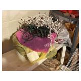 string light sets, colored   basement