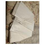 4 pieces of vinyl with flannel backing for