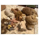 box of lion and lamb stuffies, bedroom 1