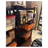 plastic 4 shelf unit , no contents, 36'x18'x5ft