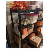 plastic 4 shelf unit , no contents, 36'x18'x5ft