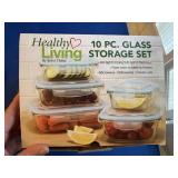 Healthy Living 10 piece glass storage set