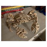 rattan crab, with wire base, 10' x 8' x 5'