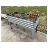 17.5' x 4ft x30' tall metal raised bed