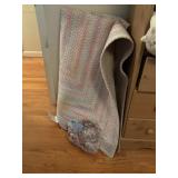 4ft x 6 ft area rug and cat door stop