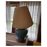 blue lamp with shade   garage