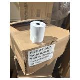 50 rolls thermal receipt paper 3'w  with 1/2' core